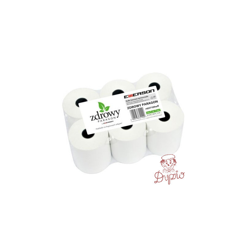 Rolki termiczne 57mmx100m (6szt) EMERSON rt057100wkkff zdrowy paragon