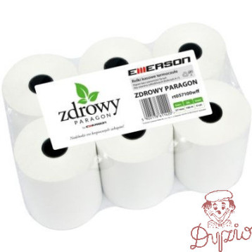 Rolki termiczne 57mmx100m (6szt) EMERSON rt057100wkkff zdrowy paragon