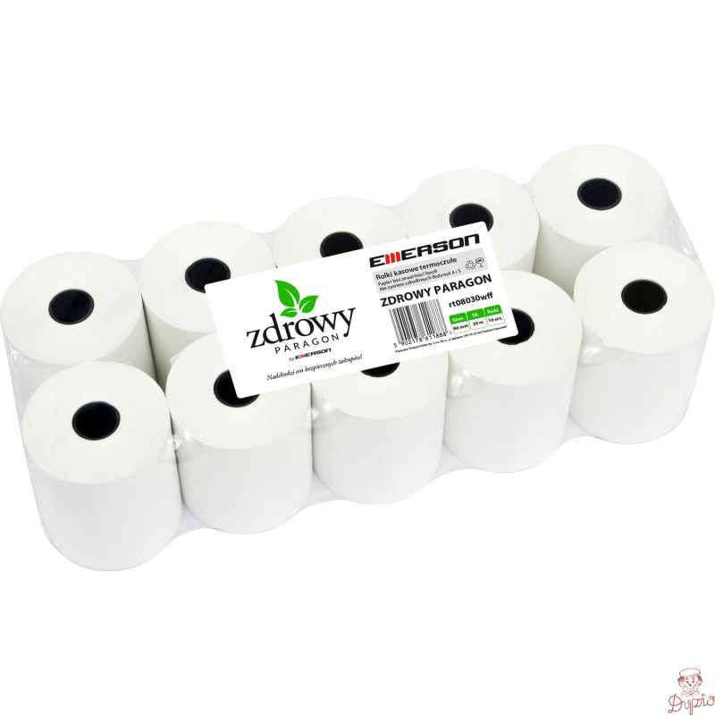 Rolki termiczne 80x30m 10szt. EMERSON rt08030wkff zdrowy paragon