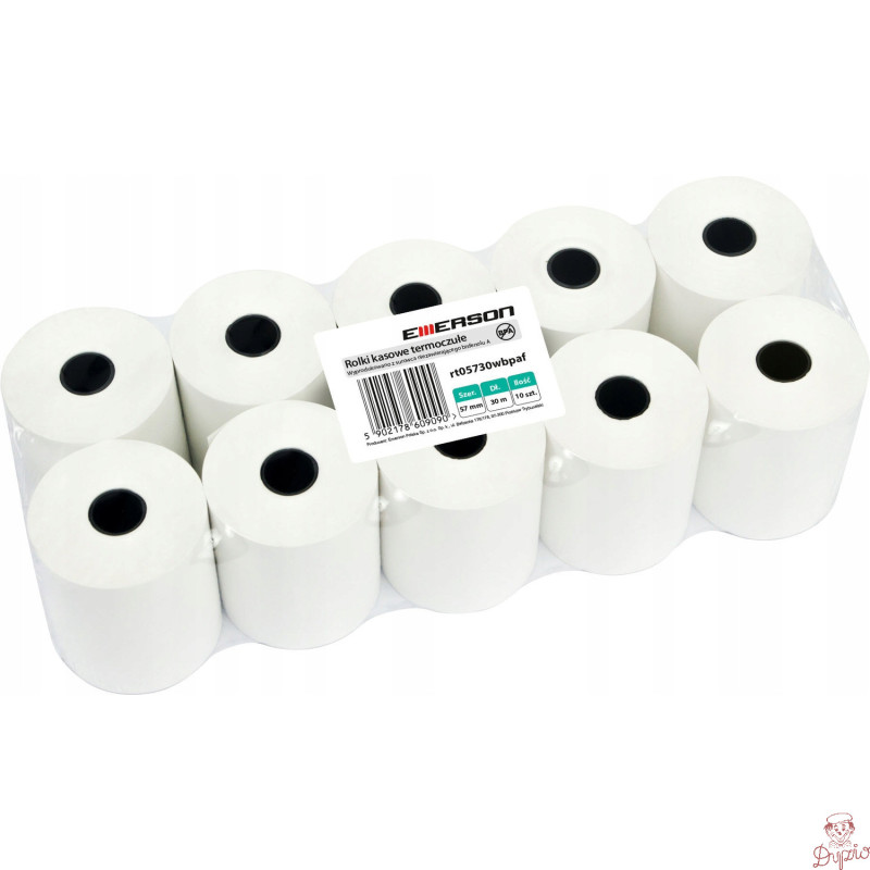Rolki termiczne 57mmx30m (10szt) EMERSON rt05730wkbpaf BPA FREE bez bisfenolu