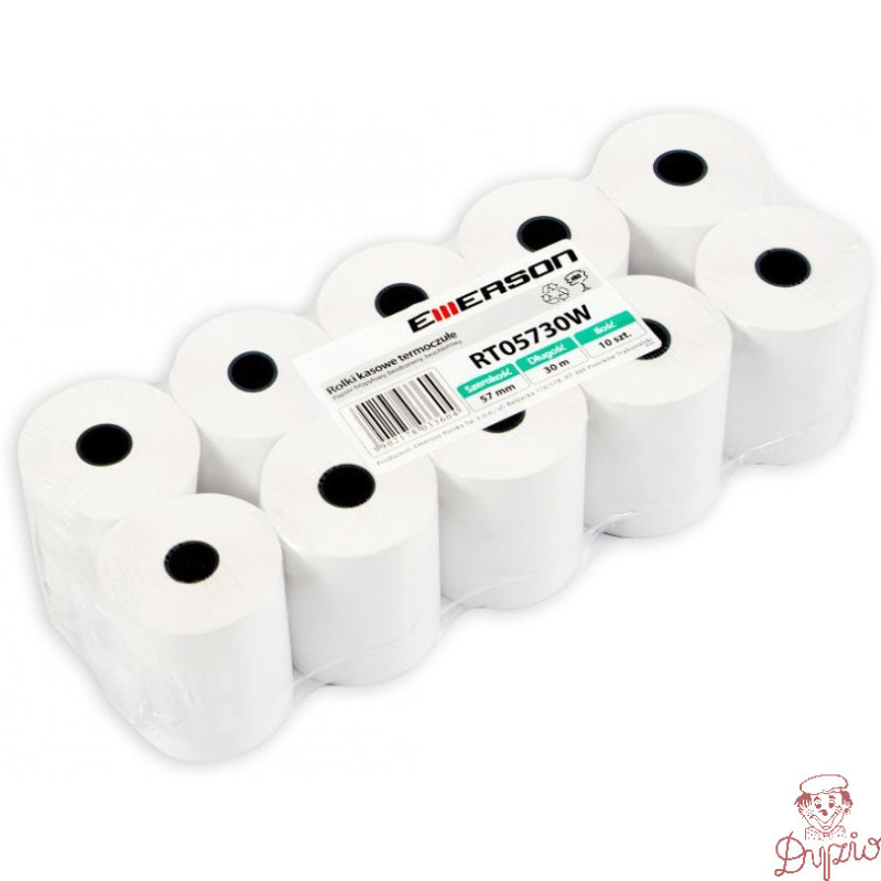 Rolki termiczne 110x30m 10szt EMERSON rt11030wkbpaf BPA FREE bez bisfenolu