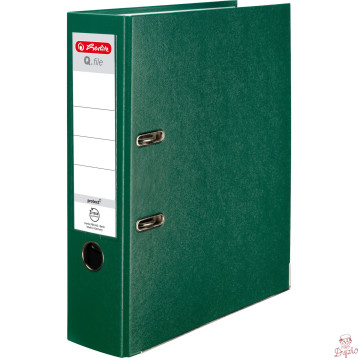 Segregator A4 8cm PP zielony Q FILE 0011167434 HERLTZ