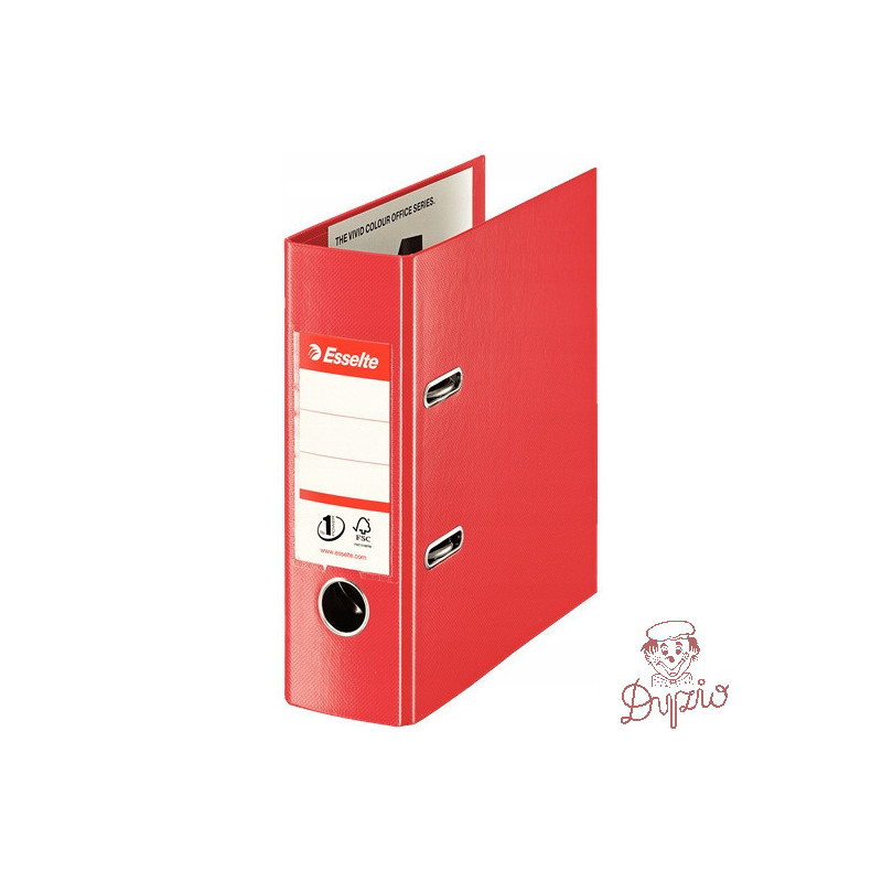Segregator A5/75mm z mechanizmem czerwony 468630 VIVIDA No.1 ESSELTE