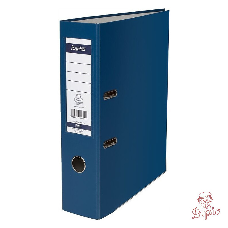 Segregator na dokumenty A4 50mm granatowy z szyną 100551796 BANTEX