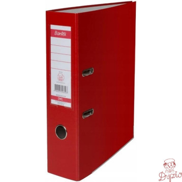 Segregator na dokumenty A4 80mm XXL czerwony z szyną 100551788 BANTEX