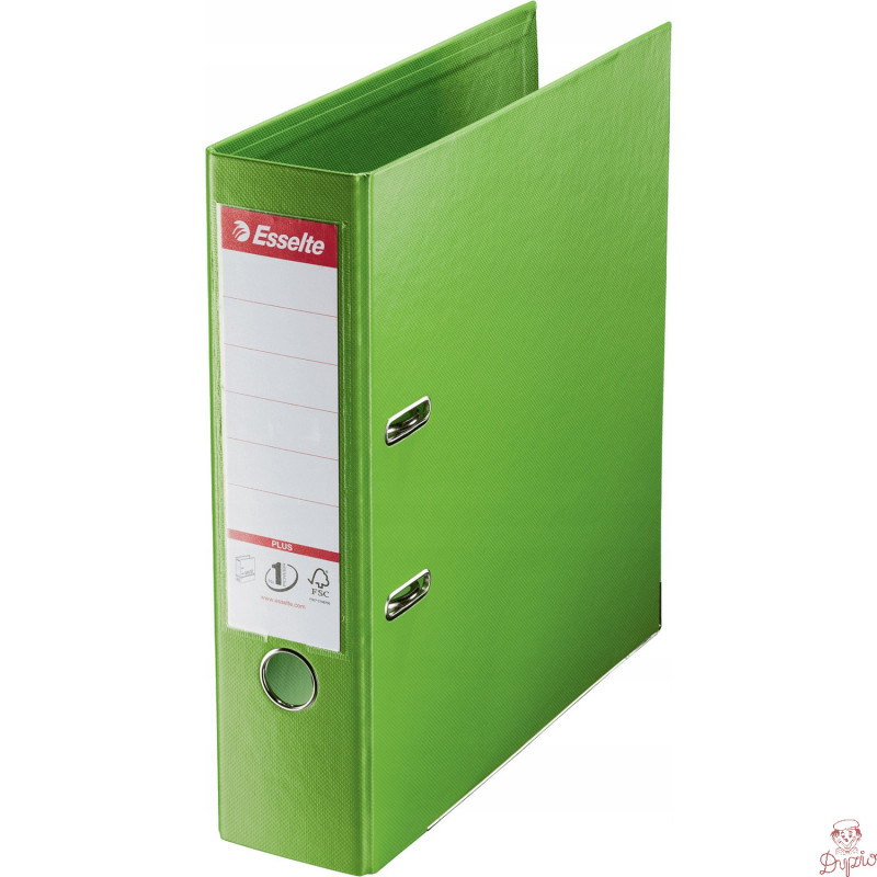 Segregator A4/80mm zielony ESSELTE PLUS VIVIDA No.1 81186