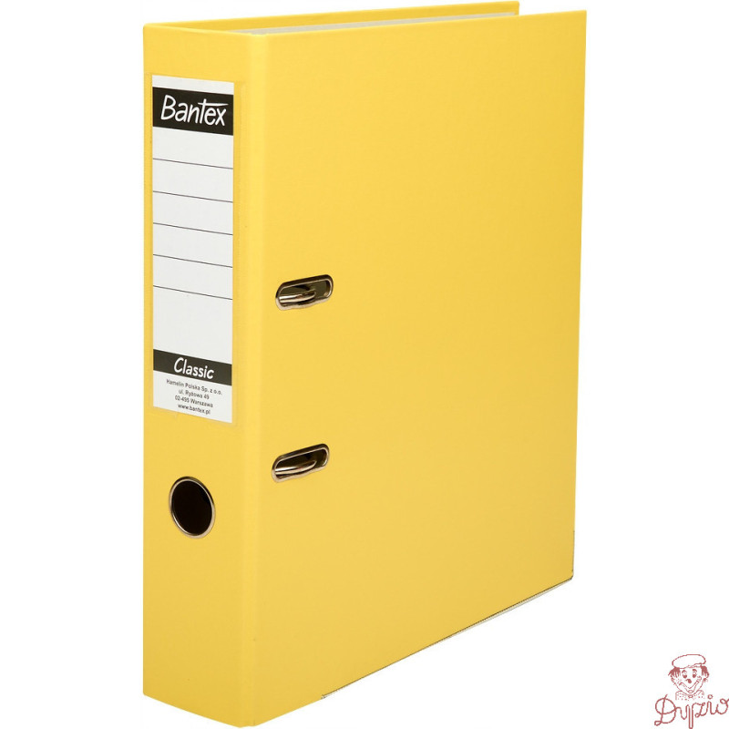 Segregator na dokumenty A4 75mm CLASSIC żółty 400044672 BANTEX BUDGET
