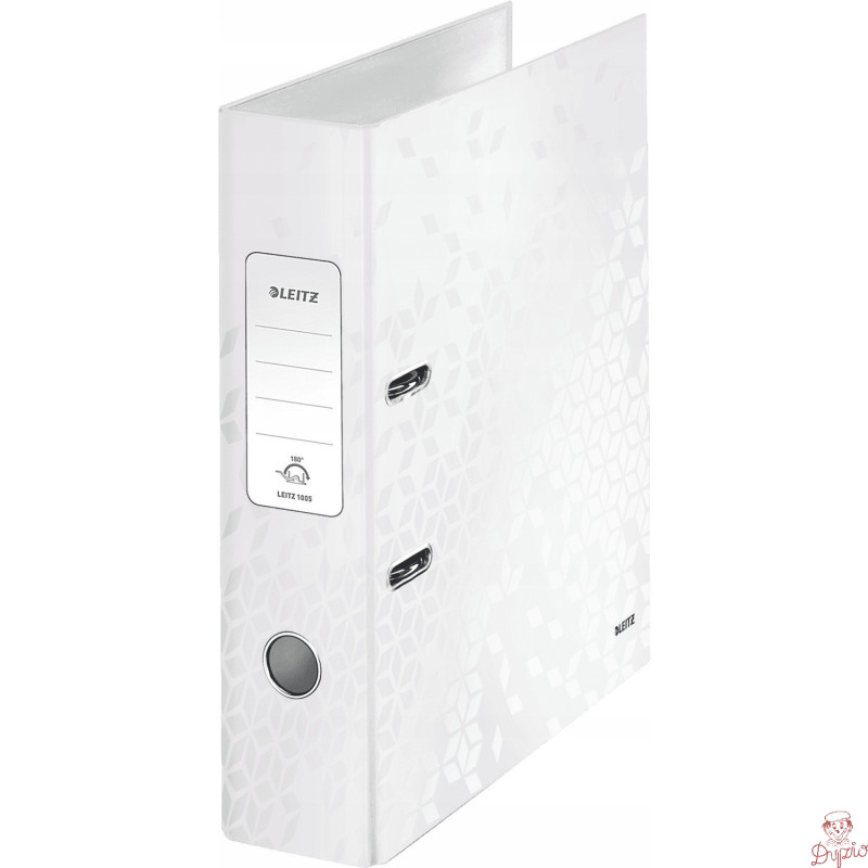 Segregator A4/80mm perłowy biały LEITZ WOW 180 10050001