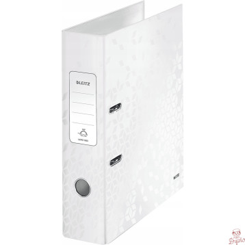 Segregator A4/80mm perłowy biały LEITZ WOW 180 10050001