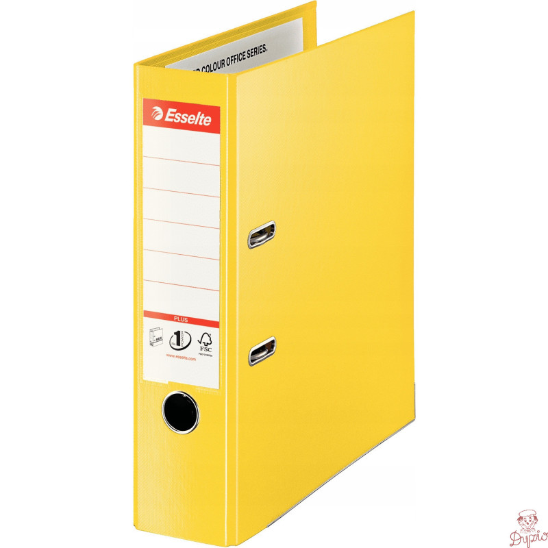 Segregator A4/80mm żółty ESSELTE No.1 POWER PLUS 624076