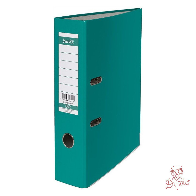 Segregator na dokumenty A4 80mm XXL turkusowy z szyną 100551794 BANTEX