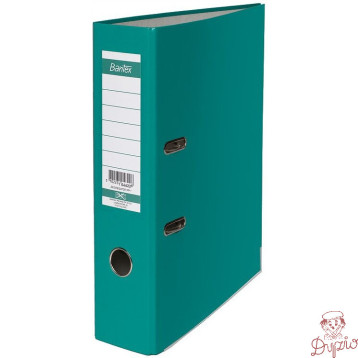 Segregator na dokumenty A4 80mm XXL turkusowy z szyną 100551794 BANTEX