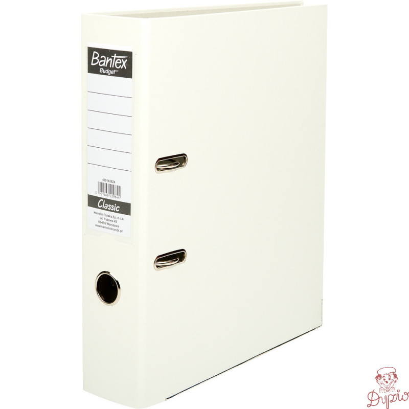 Segregator na dokumenty A4 75mm CLASSIC biały 400143824 BANTEX BUGET
