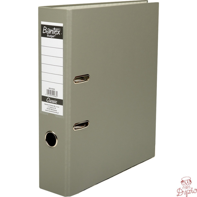 Segregator na dokumenty A4 75mm CLASSIC szary 400143826 BANTEX BUDGET
