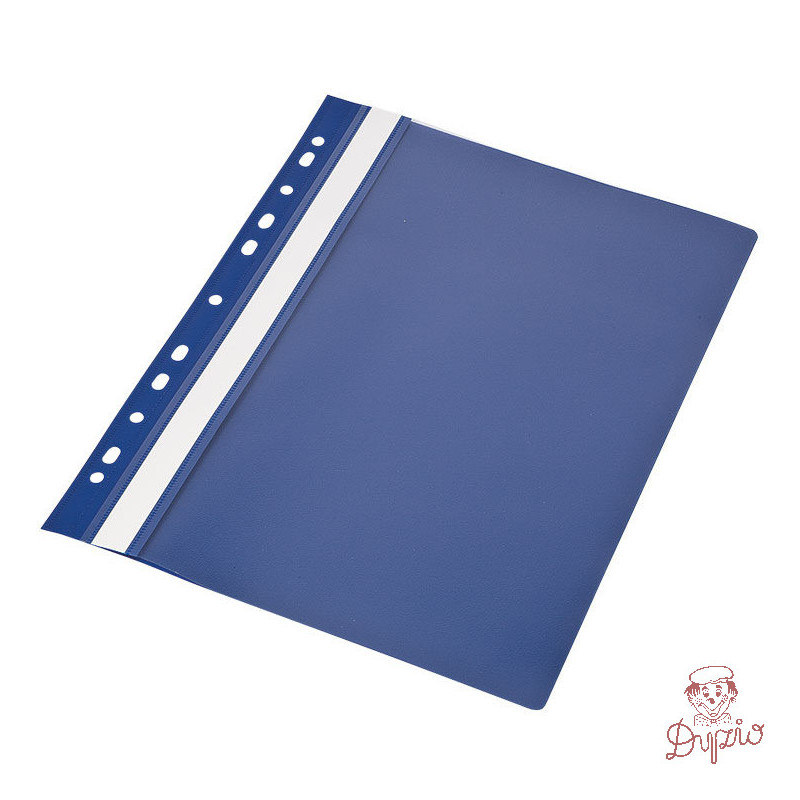 Skoroszyt A4 twardy wpinany typu PVC (10) granatowy 0413-0019-02 Panta Plast