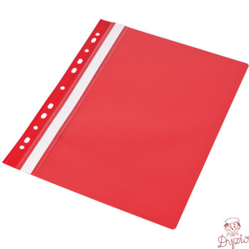 Skoroszyt A4 twardy wpinany typu PVC (10) czerwony 0413-0019-05 Panta Plast