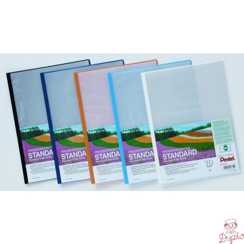 Skoroszyt prezentacyjny STANDARD 10k niebieski DCP2410C PENTEL