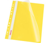 Skoroszyt wpinany ESSELTE żółty 13584 10szt. w folii