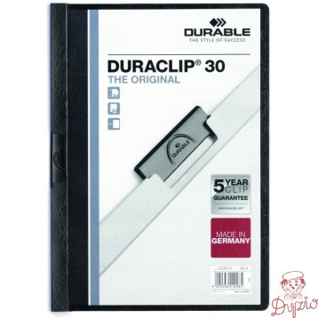 Skoroszyt zaciskowy A4 1-30k 220001 czarny DURACLIP Original DURABLE