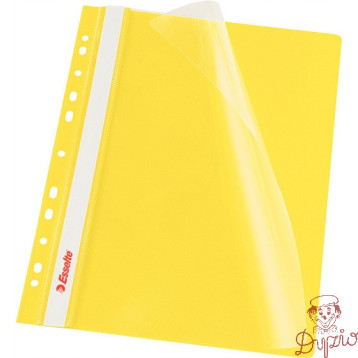 Skoroszyt wpinany ESSELTE żółty 13584 10szt. w folii