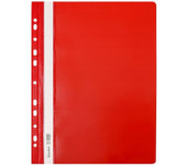 Skoroszyt na dokumenty twardy A4 wpinany do segregatora 10 sztuk czerwony SH-01-01 BIURFOL