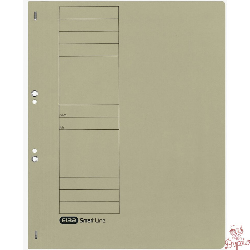 Skoroszyt wpinany do segregatora A4 szary 100551873 ELBA