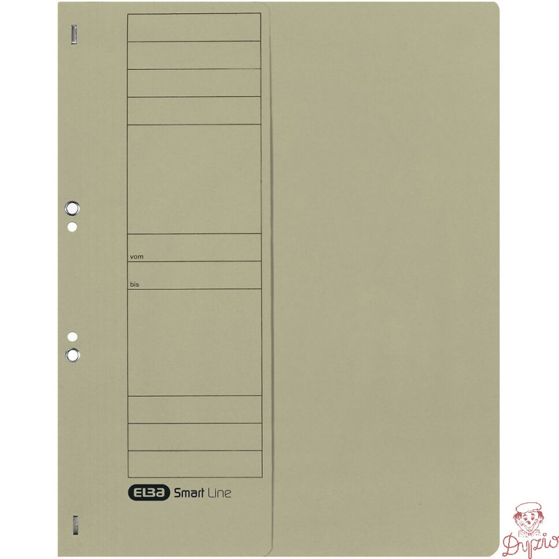 Skoroszyt oczkowy 1/2 A4 szary 100551880 ELBA