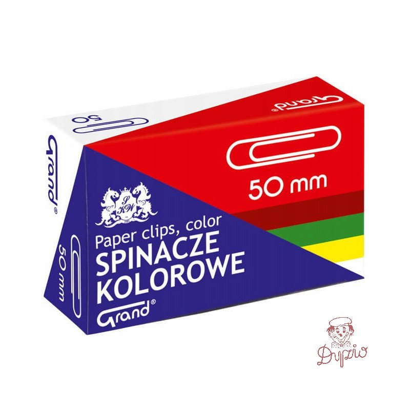 Spinacz kolorowy R-50 -50szt.GRAND 110-1661