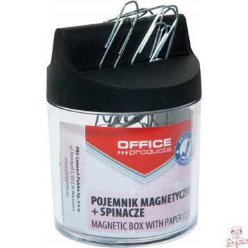 Spinacze okrągłe 26mm w pudełku magnetycznym (100szt.) OFFICE PRODUCTS 18184421-99