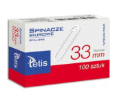 Spinacze biurowe 33mm (100szt.) GS140-C TETIS