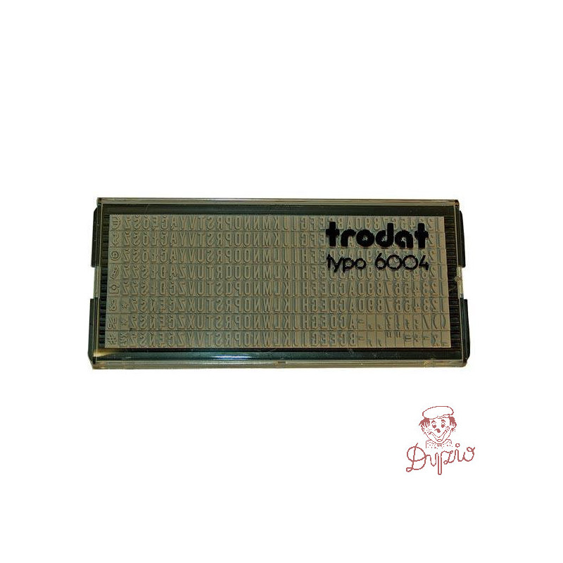 Zestaw czcionek 3mm 6003 POL TRODAT do drukarenek 4911/4912