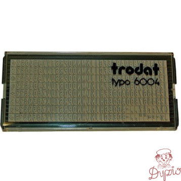 Zestaw czcionek 3mm 6003 POL TRODAT do drukarenek 4911/4912