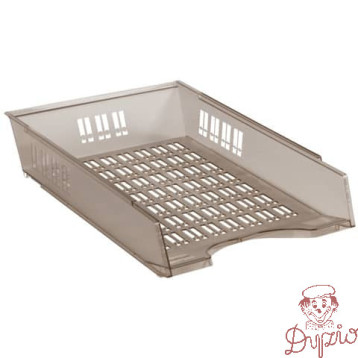 Szufladka na biurko ażurowa, transparentna dymna 370x256x70mm 7470001-37 DONAU