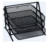 Stojak na dokumenty czarny metalowy GR-069 3-szufladki 120-1117 GRAND