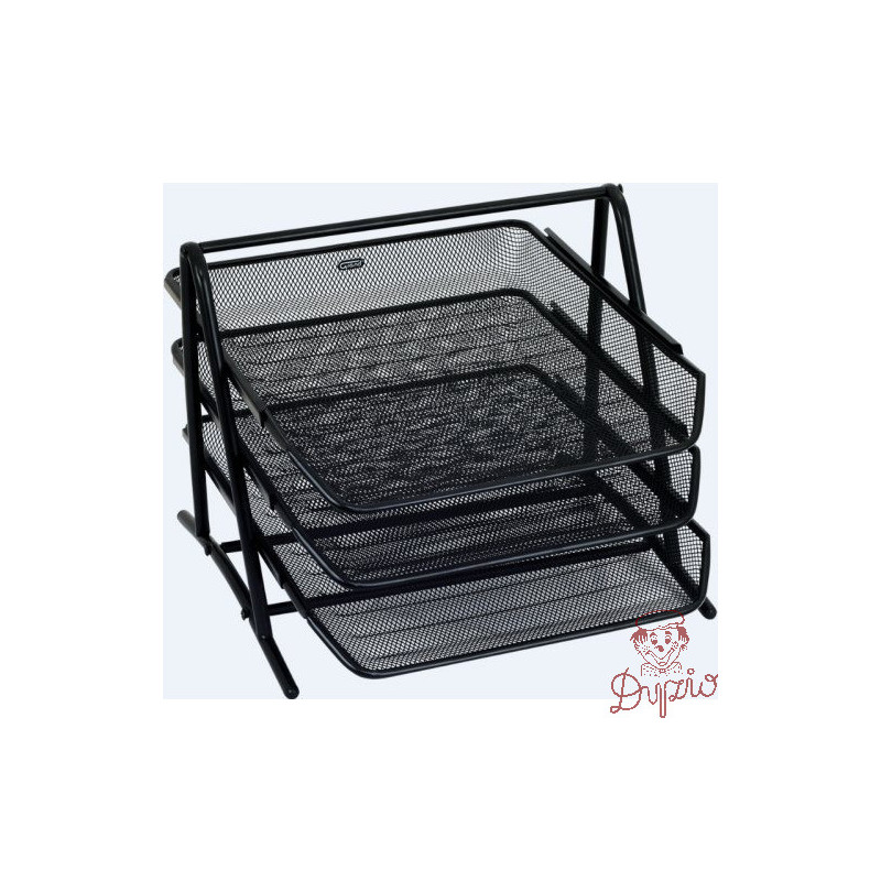 Stojak na dokumenty czarny metalowy GR-069 3-szufladki 120-1117 GRAND