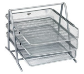 Stojak na dokumenty srebrny metalowy GR-069S 120-1118 GRAND