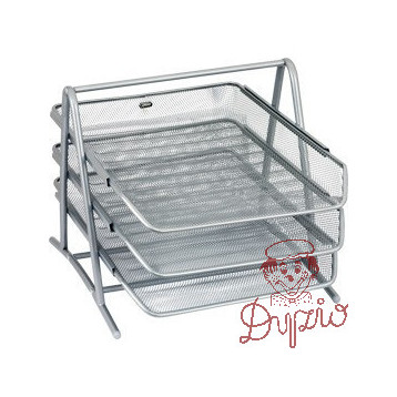 Stojak na dokumenty srebrny metalowy GR-069S 120-1118 GRAND