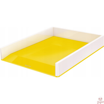 Półka na dokumenty LEITZ WOW dwukolorowa, żółta 53611016