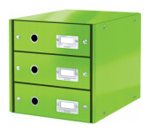 Pojemnik z 3 szufladami Leitz C&S, zielony 60480054