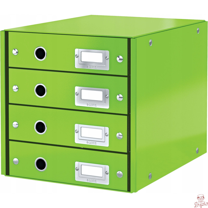 Pojemnik z 4 szufladami Leitz C&S, zielony 60490054