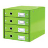 Pojemnik z 4 szufladami Leitz C&S, zielony 60490054