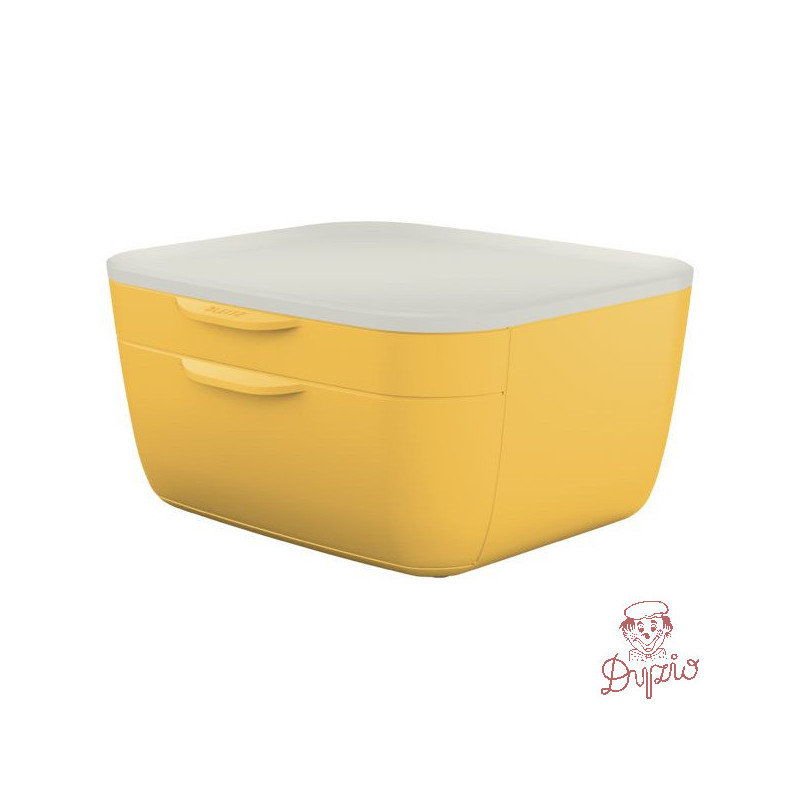 Pojemnik z szufladami Cosy, żółty 53570019
