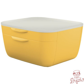 Pojemnik z szufladami Cosy, żółty 53570019