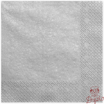 Serwetki AHA 33x33 (20 sztuk) srebrne