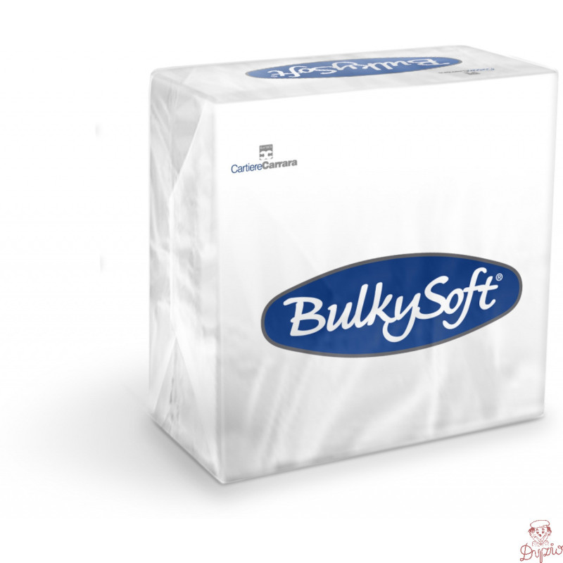 Serwetki BULKYSOFT 33x33mm 2warstwy (100szt) białe  32980