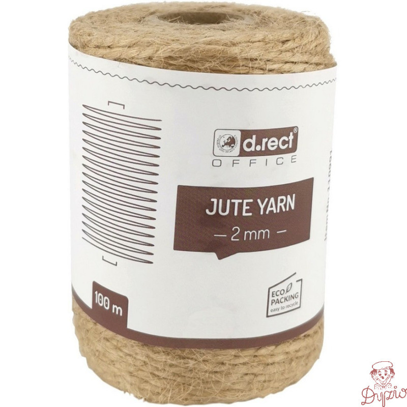 Sznurek jutowy 2mm / 100m szpula 800157 d.rect
