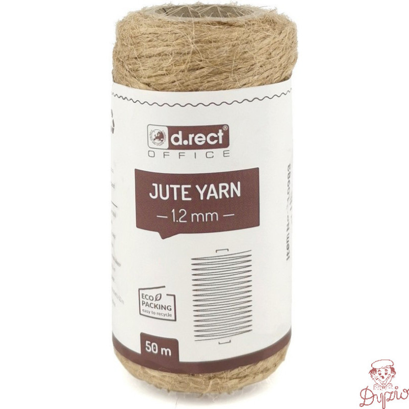 Sznurek jutowy 1.2mm / 50m szpula 800154 d.rect