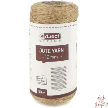 Sznurek jutowy 1.2mm / 50m szpula 800154 d.rect