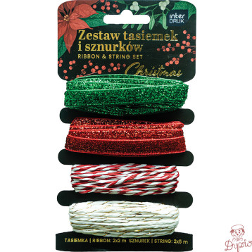 Zestaw tasiemek i sznurków CHRISTMAS INTERDRUK