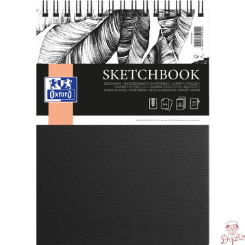 Szkicownik Sketchbook A4 50k 100g czarny 400152648 OXFORD